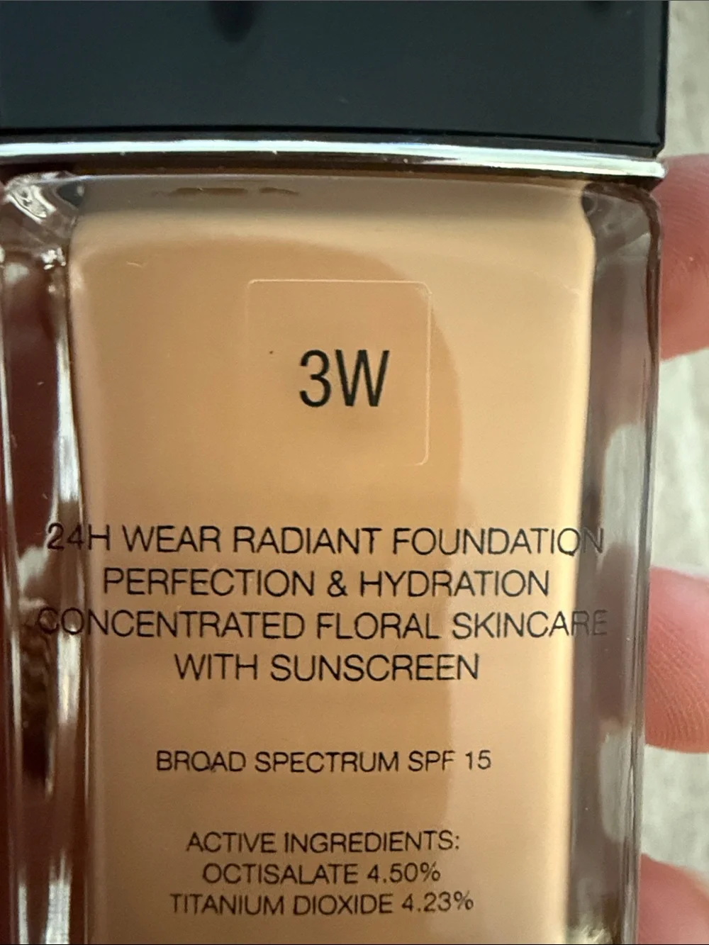 Dior Forever Skin Glow Foundation — 3W $60 retail